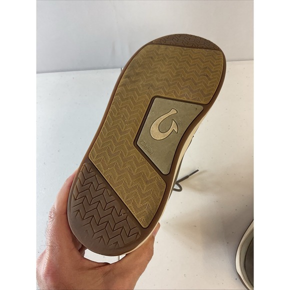 OluKai Papaku 'Ili Mens Gray Leather Chukka Boots Shoes US M 11.5 EUR 44.5 - Picture 10 of 14